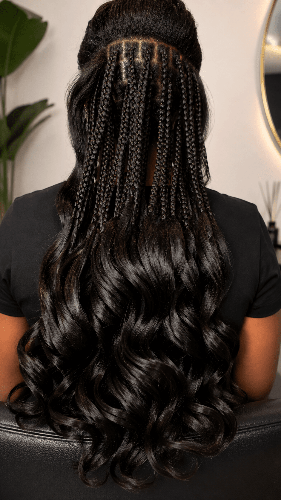 Manicured dreadlocks locs in aesthetic studio